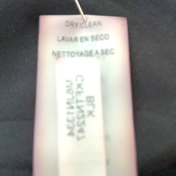 CALVIN Klein Faux Wrap Skirt, Size 4, Black. - Picture 6 of 7